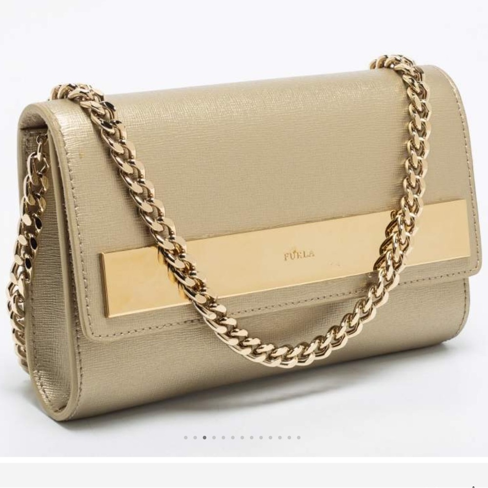 Furla Gold Crossbody Bag